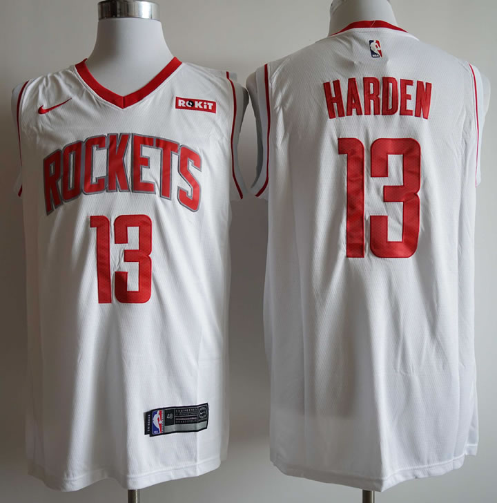 Rockets 13 James Harden White Nike Swingman Jersey,We sell and wholesale Rockets 13 James Harden White Nike Swingman Jersey on line form chian!